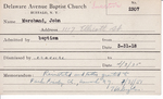 Marchand, Mr. John by Delaware Avenue Baptist Church