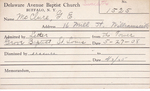 McClure, Mr. GE by Delaware Avenue Baptist Church