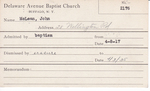 McLean, Mr. John by Delaware Avenue Baptist Church
