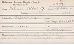Nelson, Mr. Albert G by Delaware Avenue Baptist Church