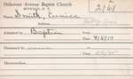Smith, Ms. Eunice by Delaware Avenue Baptist Church