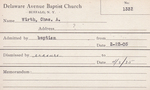 Wirth, Mr. Charles A by Delaware Avenue Baptist Church