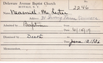 Neasmith, Mr. Lester by Delaware Avenue Baptist Church