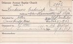 Henderson, Mr. Frederick by Delaware Avenue Baptist Church