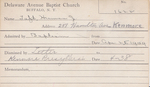 Taft, Mr. Herman by Delaware Avenue Baptist Church