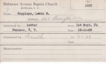 Rappleye, Mr. Lewis M by Delaware Avenue Baptist Church