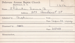 Thornton, Mr. Louis B by Delaware Avenue Baptist Church
