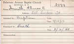 Smith, Mr. Elmer E by Delaware Avenue Baptist Church