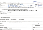 Kasting, Mr. William by Delaware Avenue Baptist Church