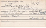 McPherson, Mrs. Mrs Ida by Delaware Avenue Baptist Church