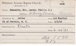 Neasmith, Mrs. Nellie J by Delaware Avenue Baptist Church