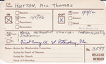 Hutton, Mrs. Thomas by Delaware Avenue Baptist Church