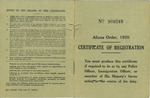 UK identity card, Certificate of Registration No. 909248 issued to Zofia Drzewieniecka by British Government