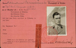 Official Pass Certifying 2nd Lieutenant Drzewieniecki Włodzimierz is a Member of H.M. Forces