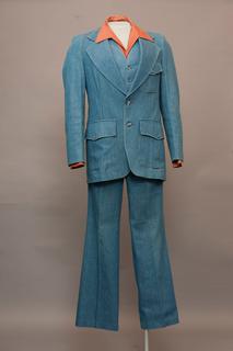 Men's Three-Piece Denim Suit