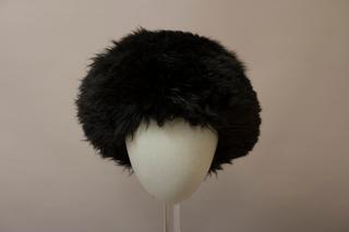 Black Faux Fur Hat 2