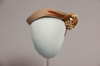 Tan Hat With Feather