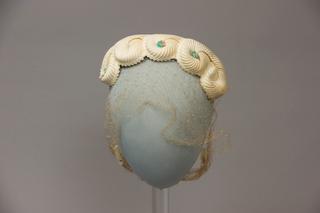 Cream Headpiece with Netting