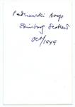 Paderewski Hosp Edinburg, Scotland Oct/1949 by The Francis Fronczak Collection
