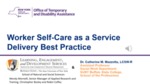 Worker Self-Care as a Service Delivery Best Practice