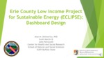 Erie County Low Income Program for Sustainable Energy (ECLIPSE): Dashboard Design by Alan M. Delmerico, Scott Martin, and John Petrocelli