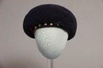 Navy Velour Hat by Buffalo State Fashion And Textile Technology Department