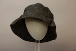 Black Floppy Vinyl Hat by Buffalo State Fashion And Textile Technology Department