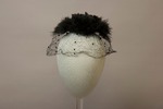 Black Net Headpiece with Feathers by Buffalo State Fashion And Textile Technology Department