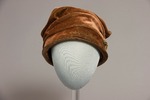 Brown Velvet Hat by Buffalo State Fashion And Textile Technology Department