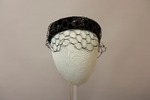 Black Hat With Hexegonal Netting by Buffalo State Fashion And Textile Technology Department