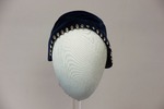 Dark Blue Velvet Hat with Rhinestones by Buffalo State Fashion And Textile Technology Department