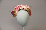 Pink and Green Flower Hat by Buffalo State Fashion And Textile Technology Department