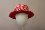 Red and Gold Brocade Hat by Buffalo State Fashion And Textile Technology Department