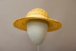 Yellow Straw Hat with Yellow Ribbon