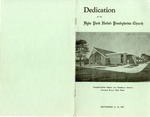 Church Programs; Dedication; 1957 by Hyde Park Presbyterian Church