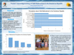 Teacher’s knowledge/training of Child Maltreatment in the Dominican Republic by Andrea Newell and Emily Newell