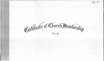 1976-1979; Church Books; Lincoln Memorial United Methodist Church Certificate of Church Membership by Lincoln Memorial United Methodist Church