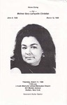 1988-03-17; Pamphlets; Home Going for Mary Gary LaFayette Christian by Lincoln Memorial United Methodist Church