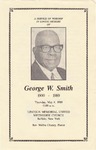 1989-05-04; Pamphlets; A Service of Worship In Loving Memory of George W Smith