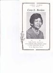 1992-12-01; Pamphlets; A Commemorative Service in Loving Memory of Cora E Borden