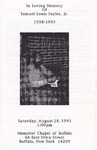1993-08-28; Pamphlets; In Loving Memory of Samuel Louis Sayles Jr by Lincoln Memorial United Methodist Church