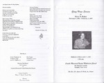 1997-02-07; Pamphlets; Going Home Service for Mary N Fisher by Lincoln Memorial United Methodist Church