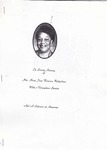 n.d.; Pamphlets; In Loving Memory of Mrs. Mary Jane Frierson Richardson