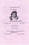 2003-07-02; Pamphlets; A Celebration of Life In Loving Memory Bessie Walker Blazer