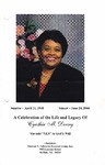2006-06-24; Pamphlets; Celebration of the Life and Legacy of Cynthia M Dorsey