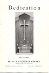 Anniversary Book; Re-Dedication; 1960 by St. Paul Lutheran Church of Niagara Falls