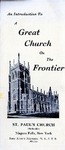 Church Records; Dedication; Frontier Booklet; 1948 by St. Paul Methodist Church