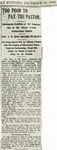 Newspaper Articles; 1896-1971 by Pierce Avenue United Presbyterian Church