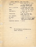 Session Minutes; April 1931- April 1934