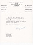 1988-12-07; Letter; Baptismal Services
